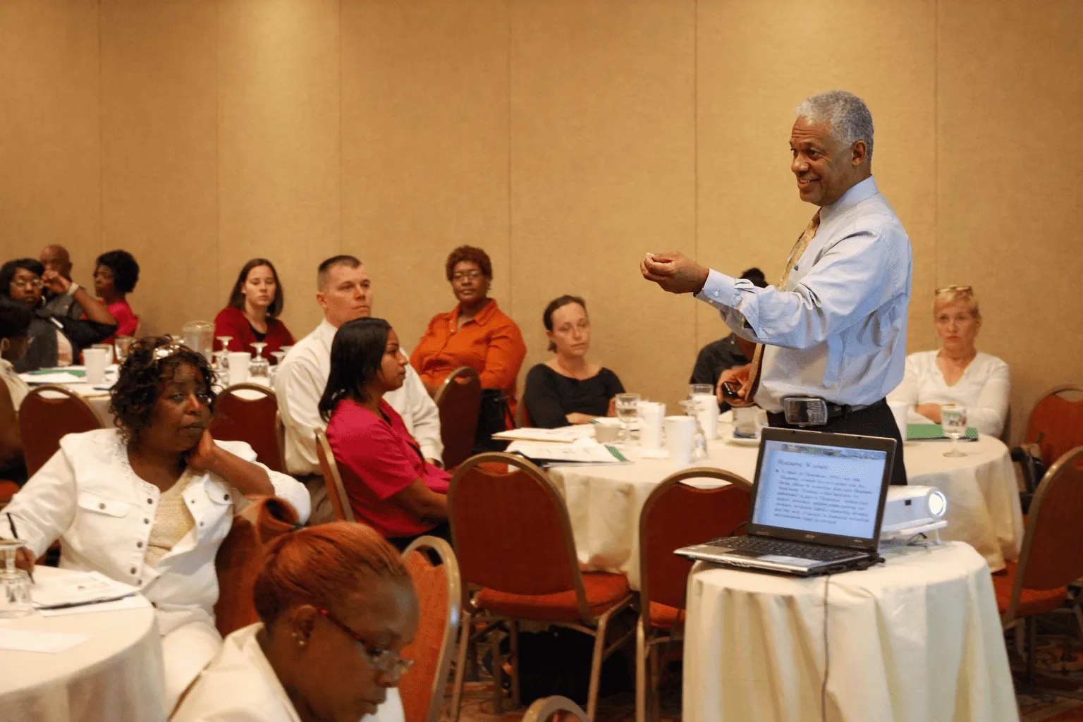 Dan Houston leading a group coaching session